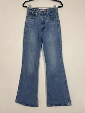 Levi's Medium Blue High-Rise Flare Jeans